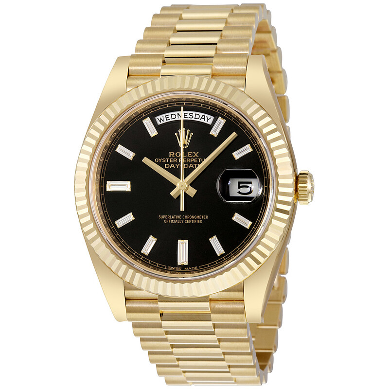 Rolex Oyster Perpetual 18K Yellow Gold Diamond Men's Automatic
