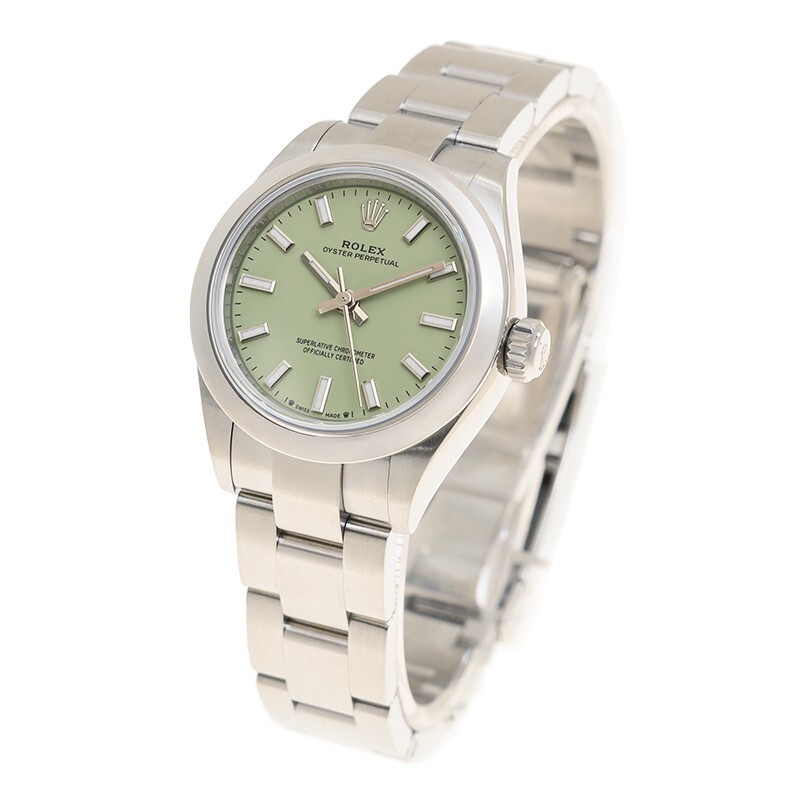 Rolex Oyster Perpetual Automatic Chronometer Green Dial Ladies