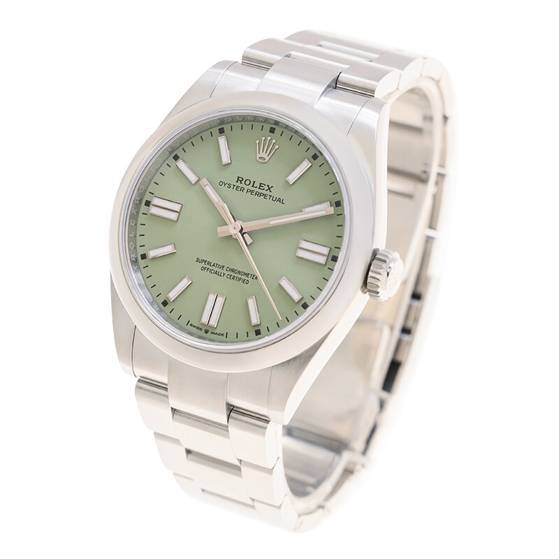 Rolex Oyster Perpetual Automatic Chronometer Green Dial Men's
