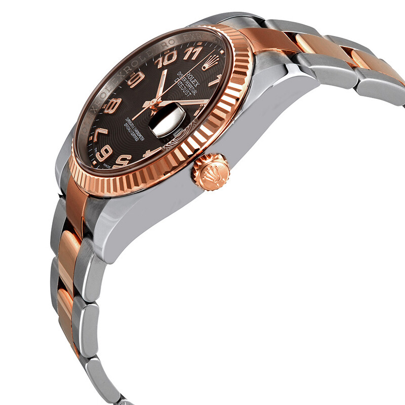 JMブラック36 Rolex Oyster Perpetual Datejust 36 Black Concentric Dial Stainless