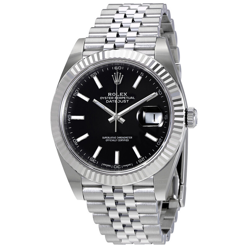 Rolex Oyster Perpetual Datejust Black Dial Jubilee Men's Watch