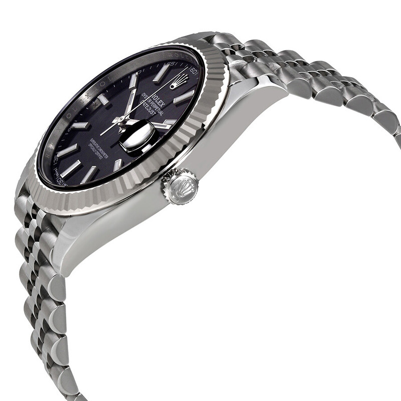 Rolex Oyster Perpetual Datejust Black Dial Jubilee Men's Watch