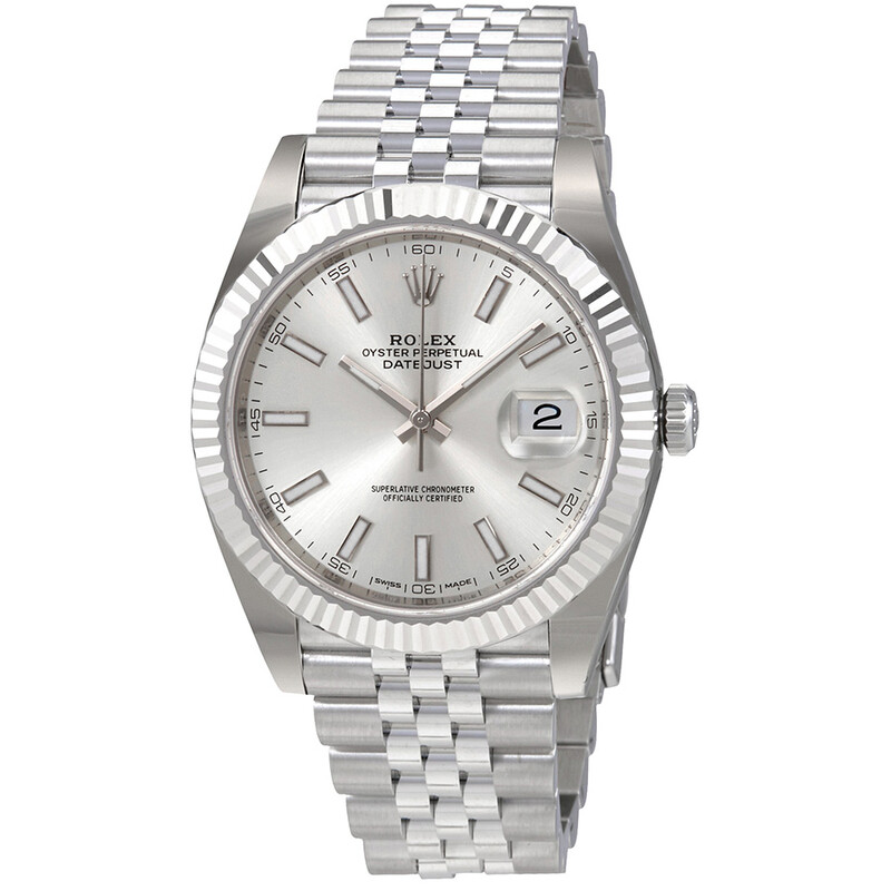 Rolex Oyster Perpetual Datejust Silver Dial Automatic Men's Watch