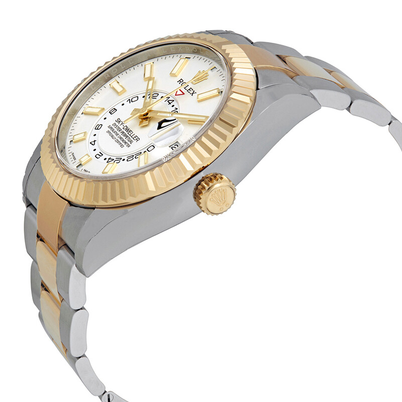 時計 ROLEX Rolex Men's Two-Tone Genuine 4link Rolex Oyster Perpetual Sky-Dweller Automatic Men's Two-tone Watch