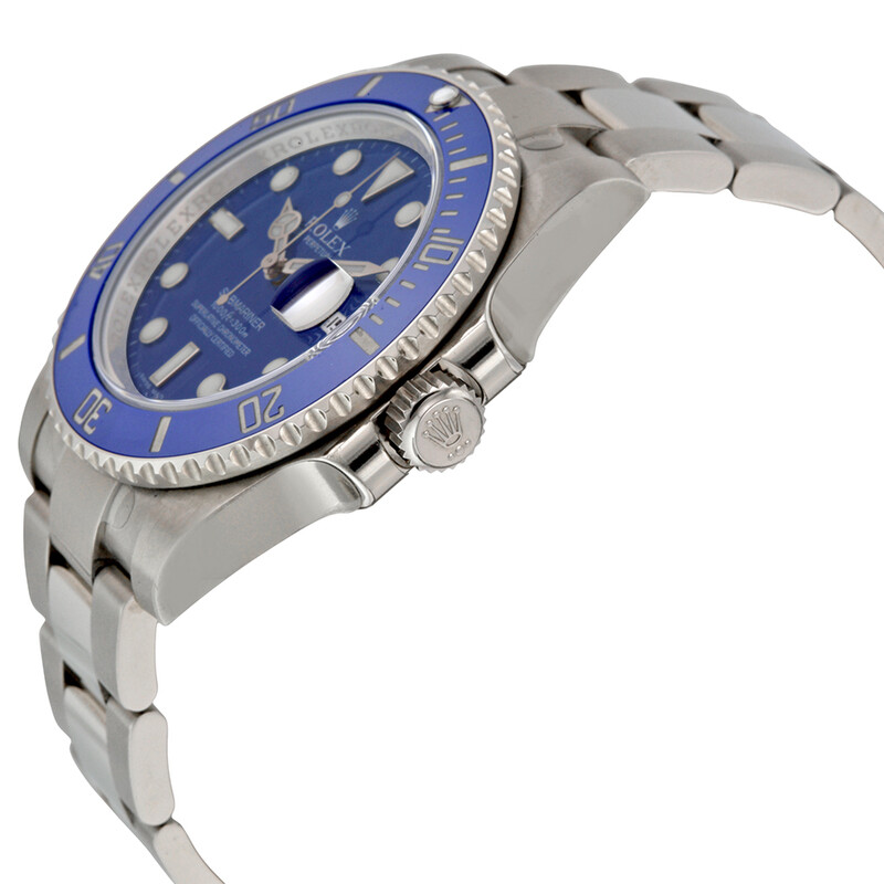 Rolex Submariner Date Blue Dial 18K White Gold Oyster Bracelet