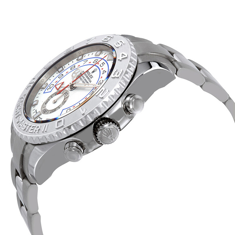 Rolex Yacht-Master II White Dial Automatic Men's 18k White Gold