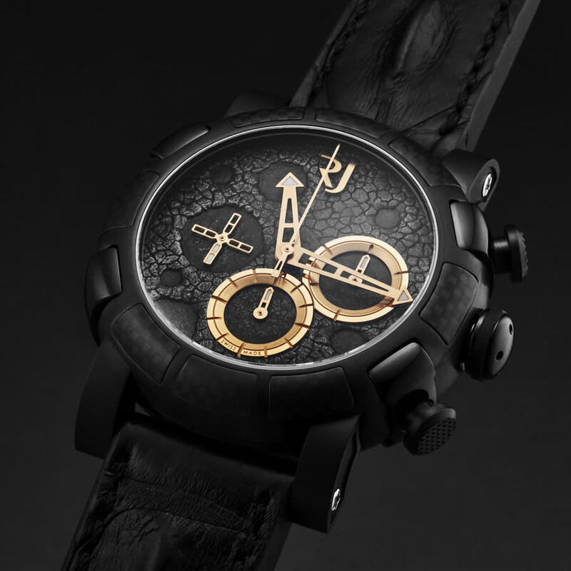 Romain Jerome Moon Dust-Dna Chronograph Automatic Black Dial Men's