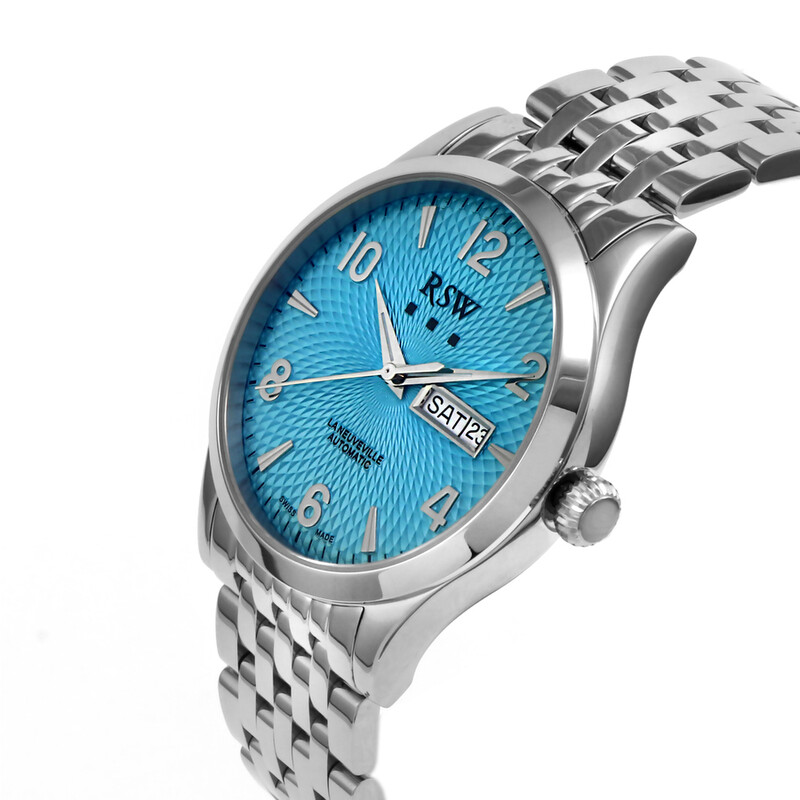 Rsw La Neuveville Automatic Blue Dial Men's Watch RSWA148-SS-9A
