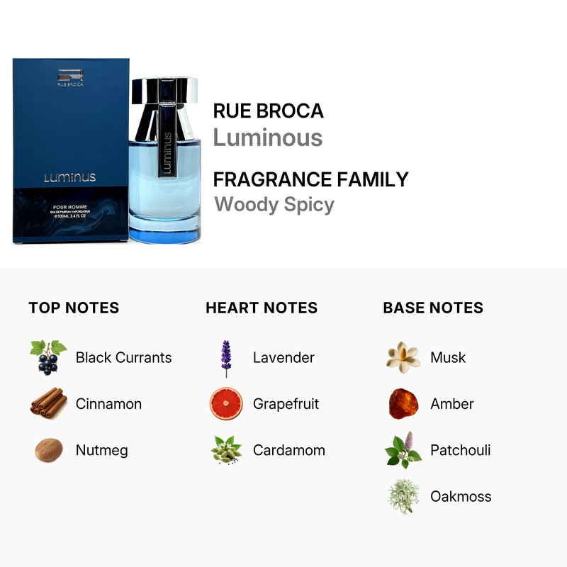 Rue Broca Men's Luminous EDP 3.4 oz Fragrances 6290171073529