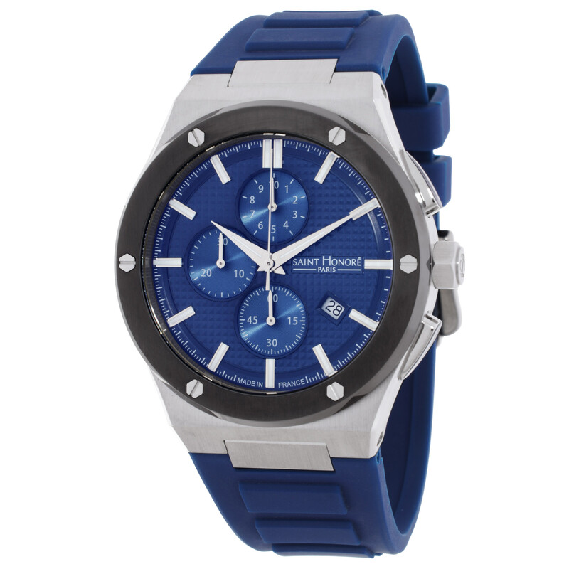 Saint Honore Paris New Haussmann Chronograph Quartz Blue Dial