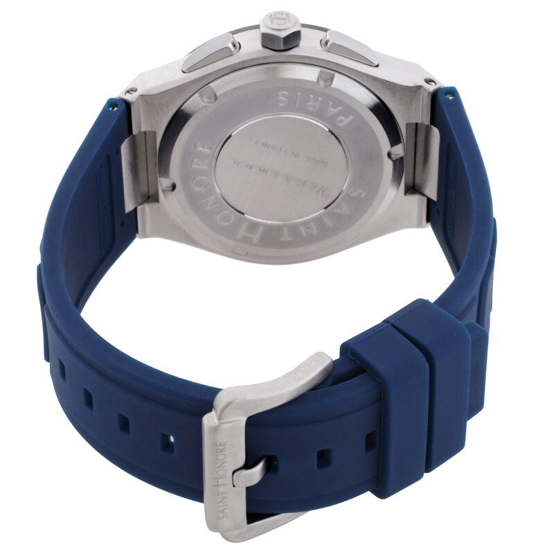 Saint Honore Paris New Haussmann Chronograph Quartz Blue Dial