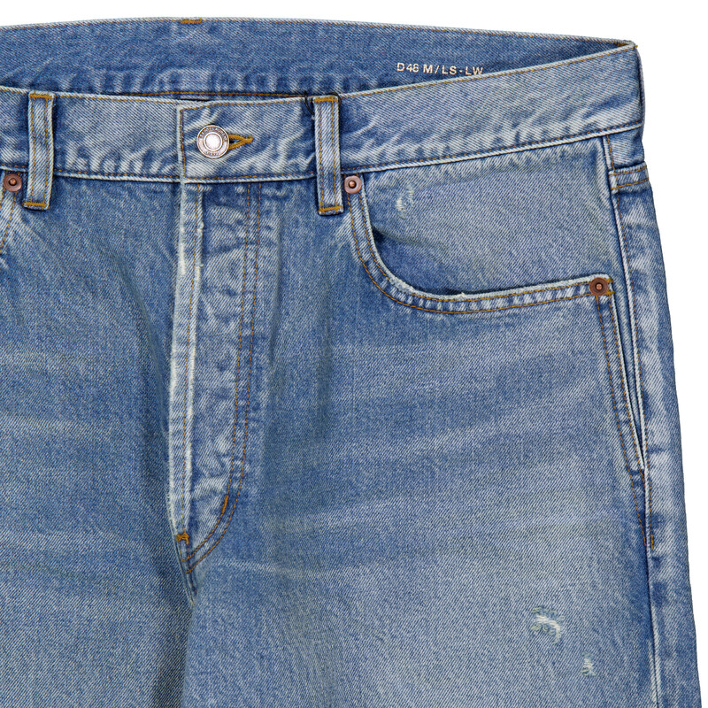 Saint Laurent Benjamin Blue Denim Baggy Jeans, Waist Size 33