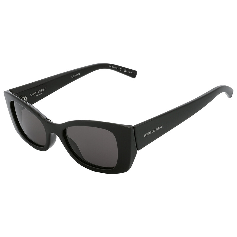 Saint Laurent Black Cat Eye Ladies Sunglasses SL 593 001 52