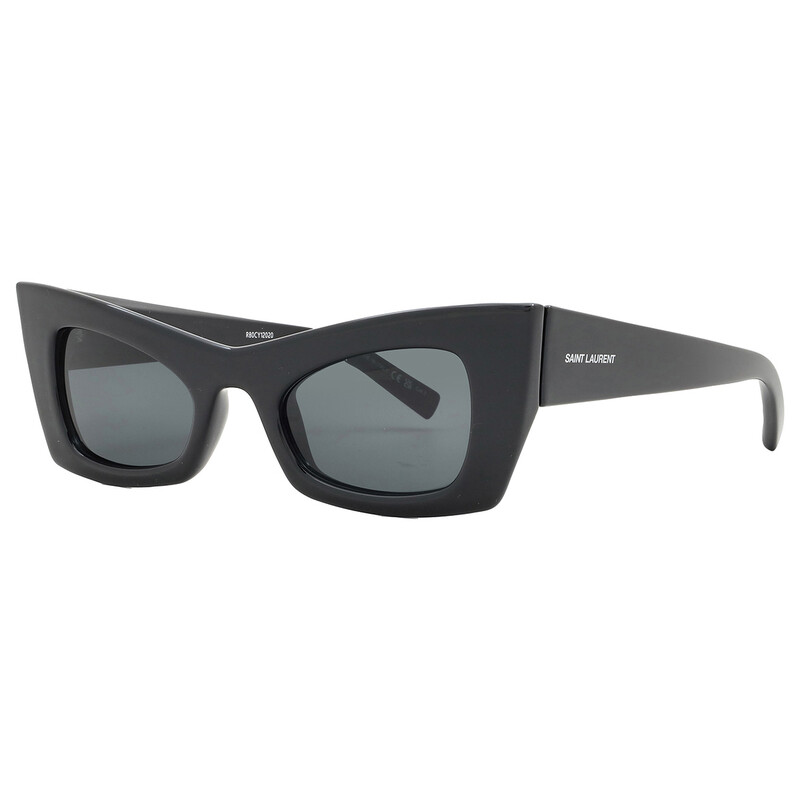 Saint Laurent Black Cat Eye Ladies Sunglasses SL 702 001 49