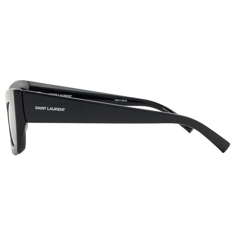 SAINT LAURENT ブラック キャットアイサングラス Saint Laurent Women's Monogram Cat Eye Sunglasses, Black/Black
