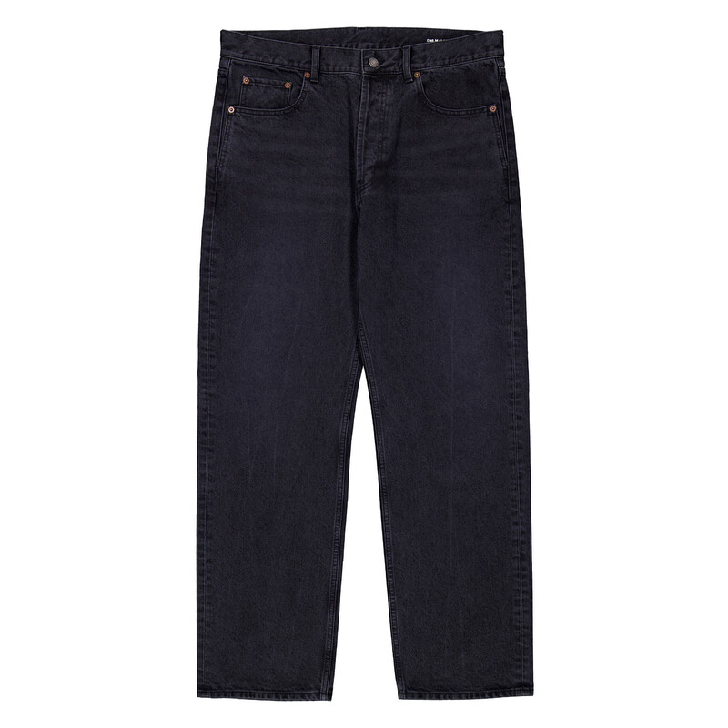 Saint Laurent Black Denim Loose-Fit Jeans, Waist Size 33