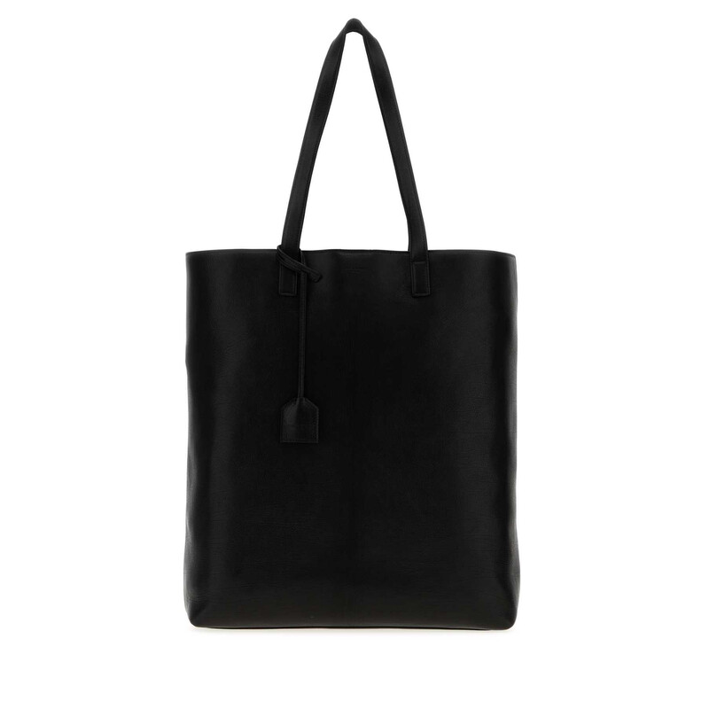 Saint Laurent Black Leather Shopping Bag 676657AAEL5 1000