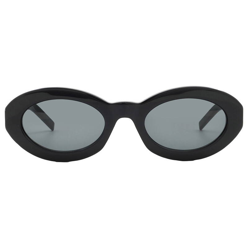 Saint Laurent Black Oval Ladies Sunglasses SL M136 001 52