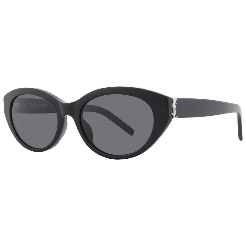 Saint Laurent Black Oval Ladies Sunglasses SL M148 001 54