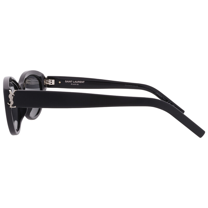 Saint Laurent Black Oval Ladies Sunglasses SL M148 001 54