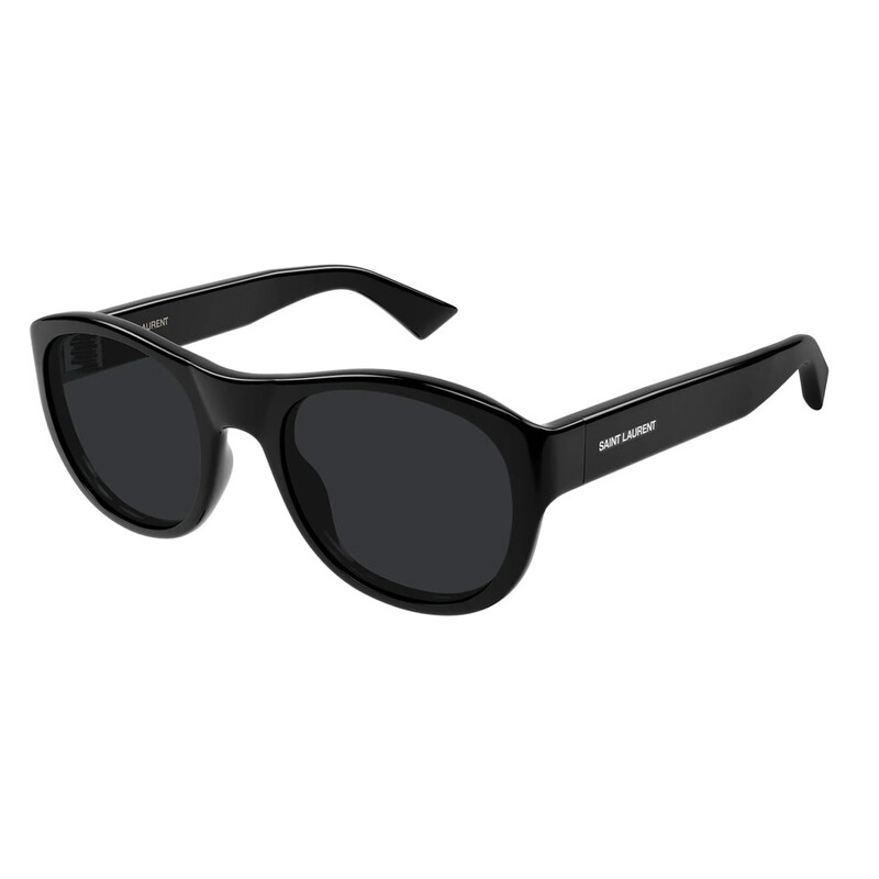 Saint Laurent Black Oval Unisex Sunglasses SL 798 MAXIME 001 54