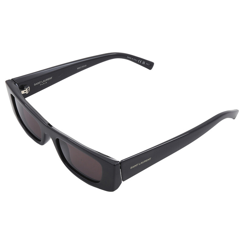 Saint Laurent Black Rectangular Unisex Sunglasses SL 553 001 52