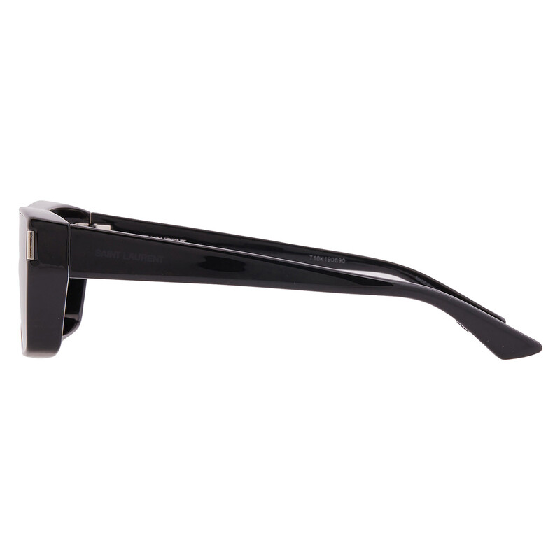 Saint Laurent Black Rectangular Unisex Sunglasses SL 757 001 64