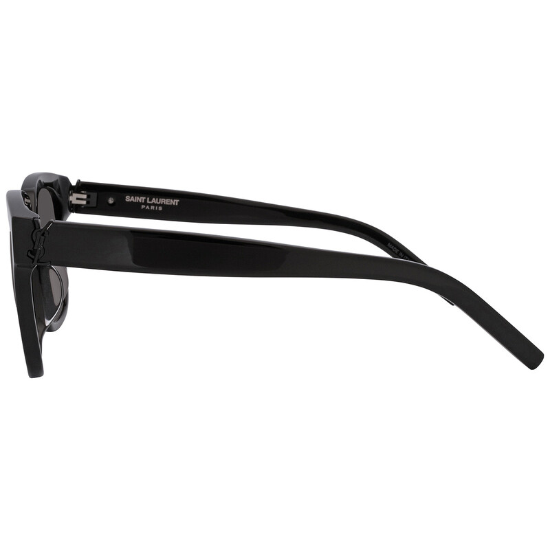 Saint Laurent Black Square Ladies Sunglasses SL M40/F 001 55