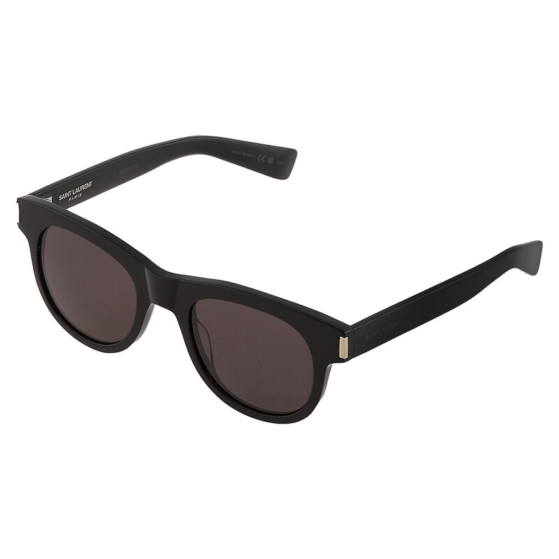 Saint Laurent Black Square Unisex Sunglasses SL 571 006 51