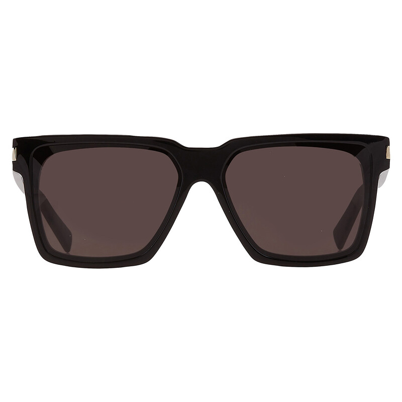 Saint Laurent Black Square Unisex Sunglasses SL 610/F 001 59  display picture 1