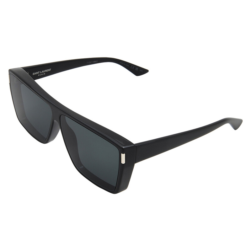Saint Laurent Black Square Unisex Sunglasses SL 756 001 64