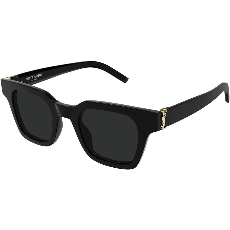 Saint Laurent Black Square Unisex Sunglasses SL M157 001 47