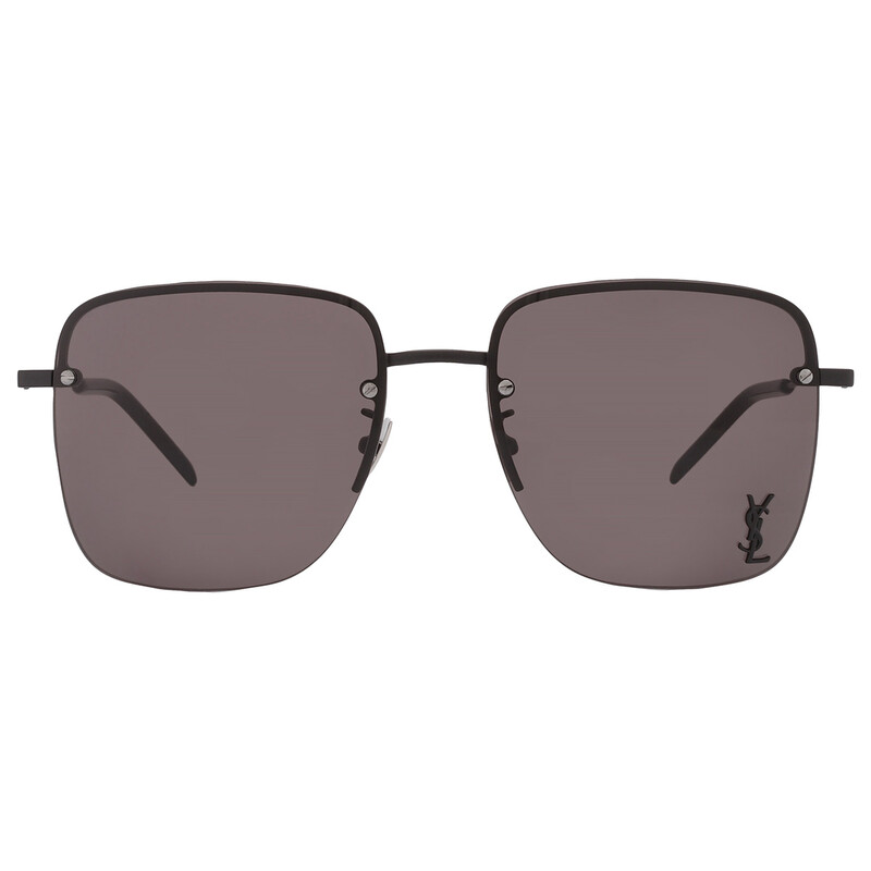 Saint Laurent Brown Square Ladies Sunglasses SL 312M 001 58