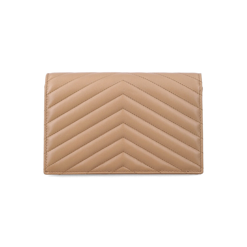 Saint Laurent Cassandre Lambskin Chain Wallet 742920AAA44 2357