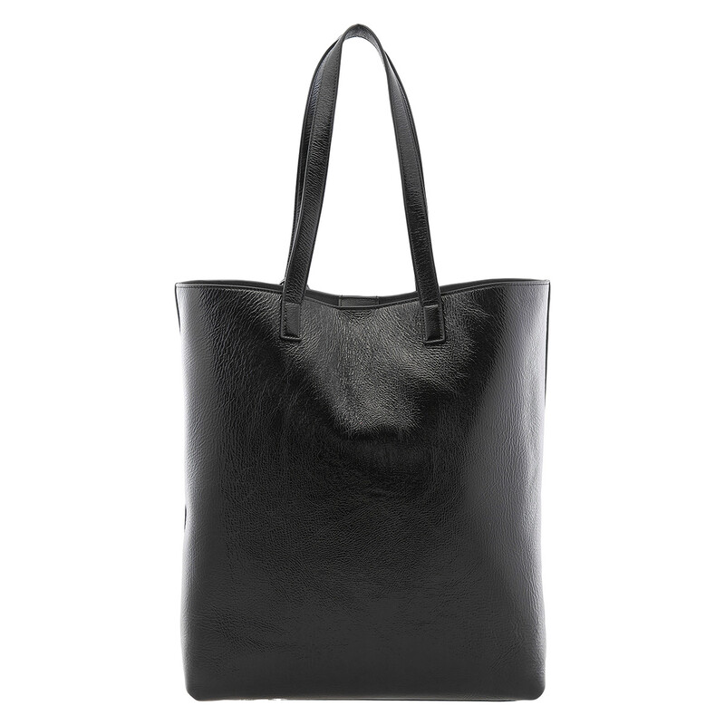 Saint Laurent Crinkled-Leather Bold Tote Bag 676657 AAC3P 1000