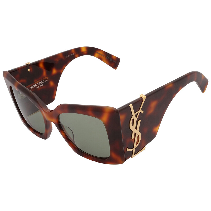 Saint Laurent Green Butterfly Ladies Sunglasses SL M119 BLAZE 002