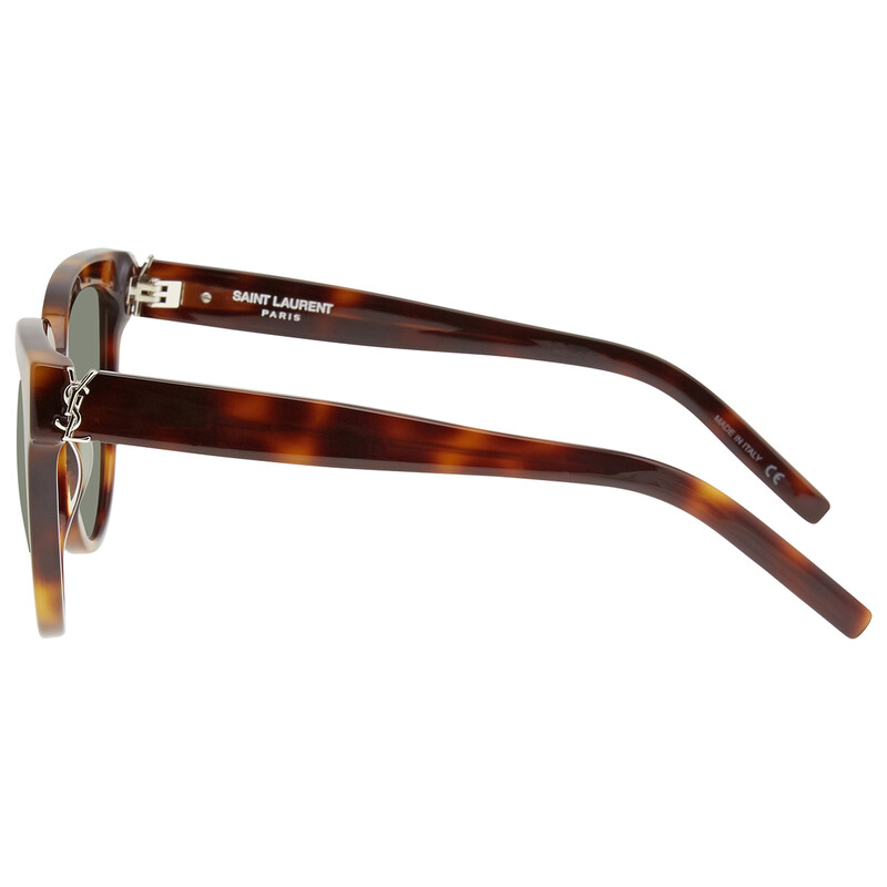 Saint Laurent Green Cat Eye Ladies Sunglasses SLM28  display picture 3