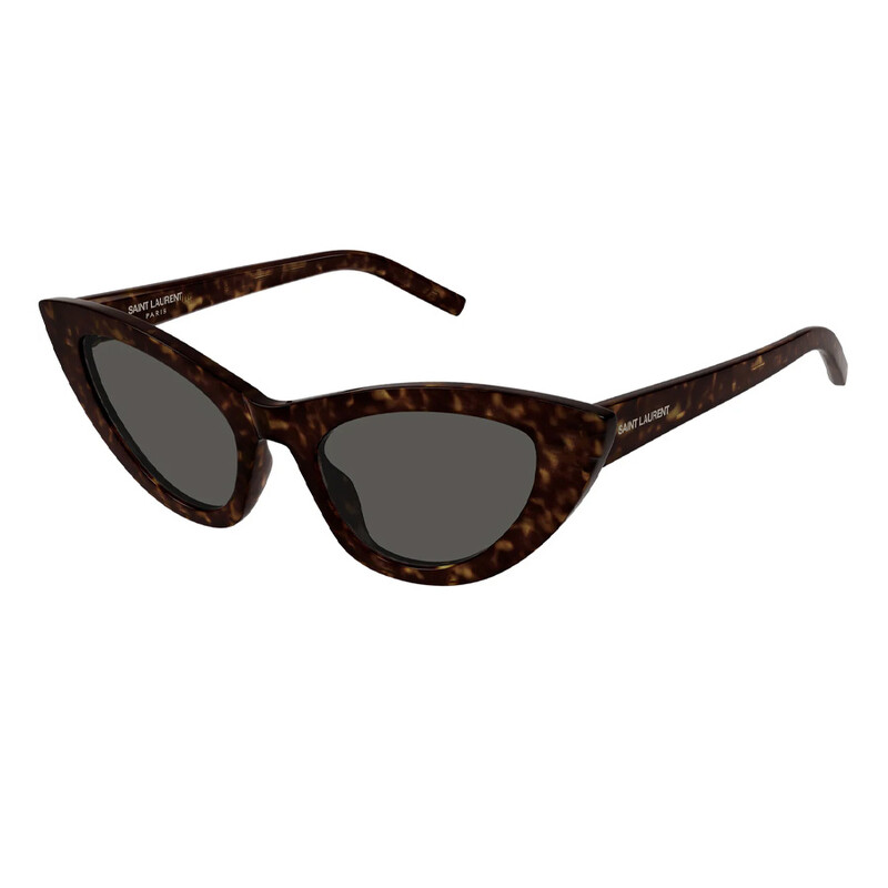Saint Laurent Grey Cat Eye Ladies Sunglasses SL 213 LILY 016 52