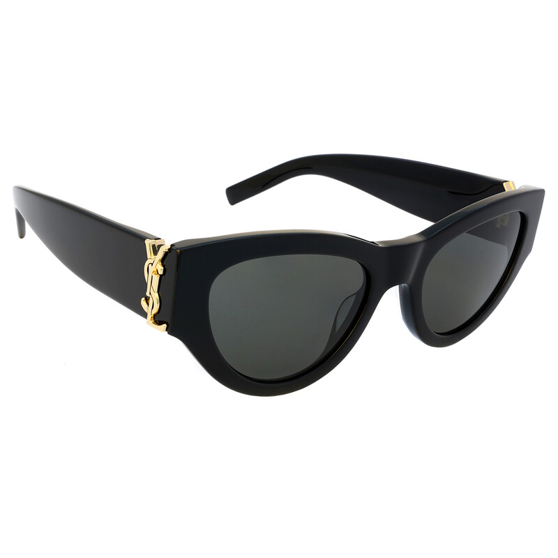 Saint Laurent Grey Cat Eye Ladies Sunglasses SL M94 001 53