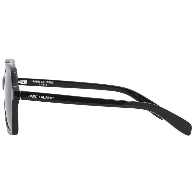 Saint Laurent Grey Gradient Square Ladies Sunglasses SL 174 001 56