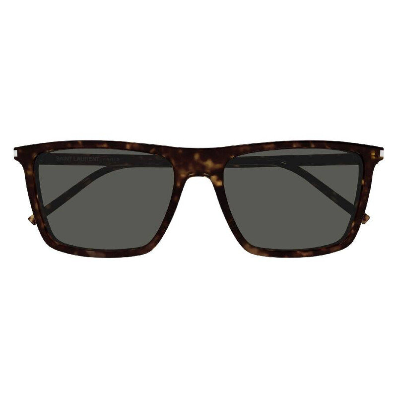 Saint Laurent Grey Rectangular Men's Sunglasses SL 668 002 56