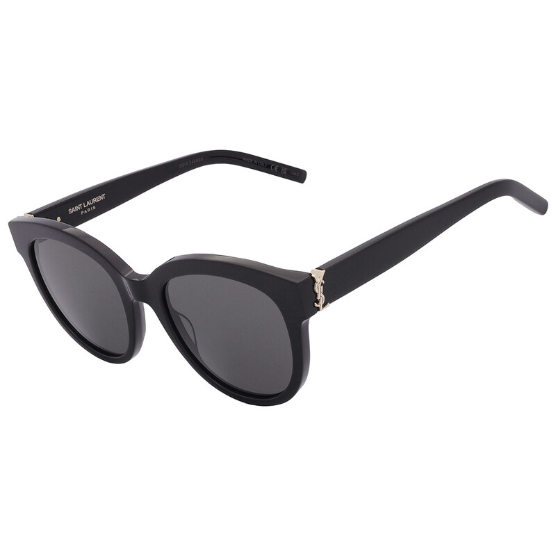 Saint Laurent Grey Round Ladies Sunglasses SL M29 003 52