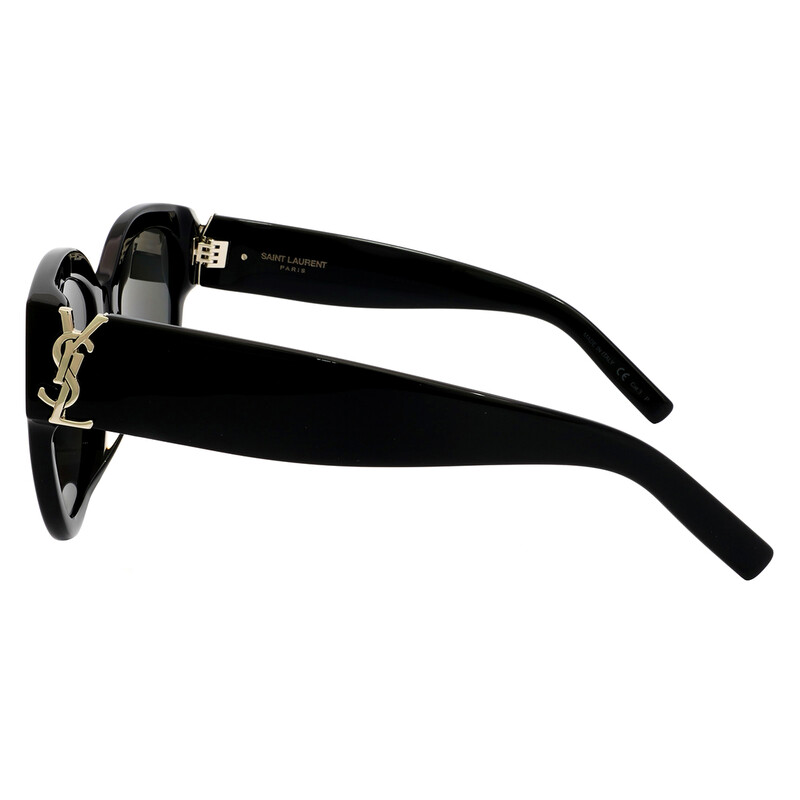 Saint Laurent Grey Round Ladies Sunglasses SL M95/F 005 56