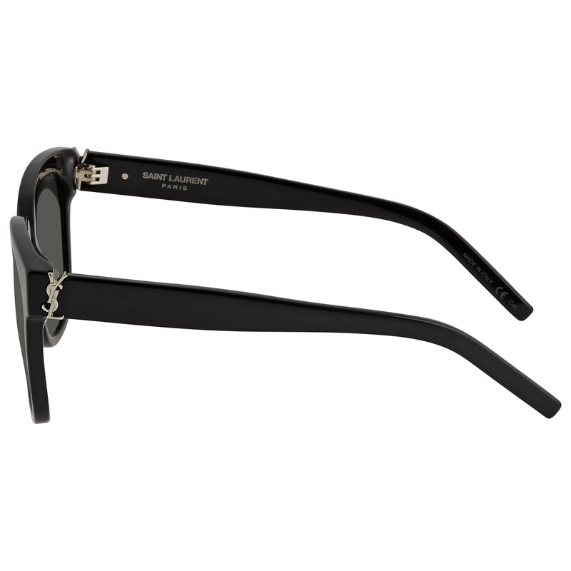 Saint Laurent Grey Square Ladies Sunglasses SL M40 003 54