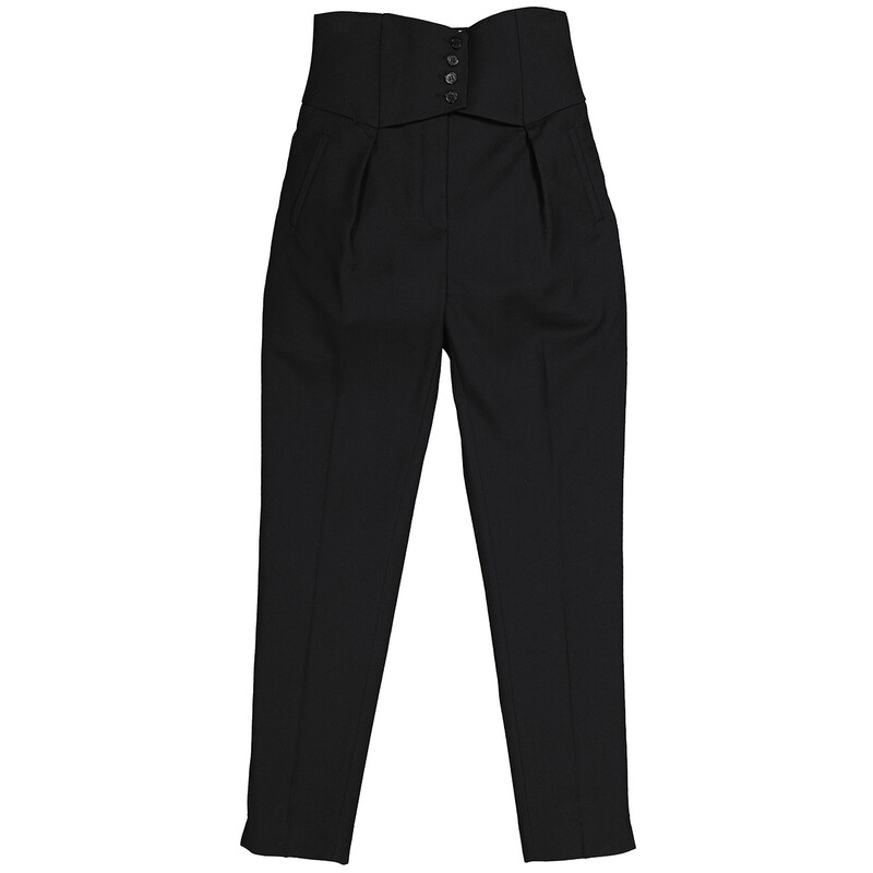 Saint Laurent High-waist Pleated-detail Trousers, Brand Size 34