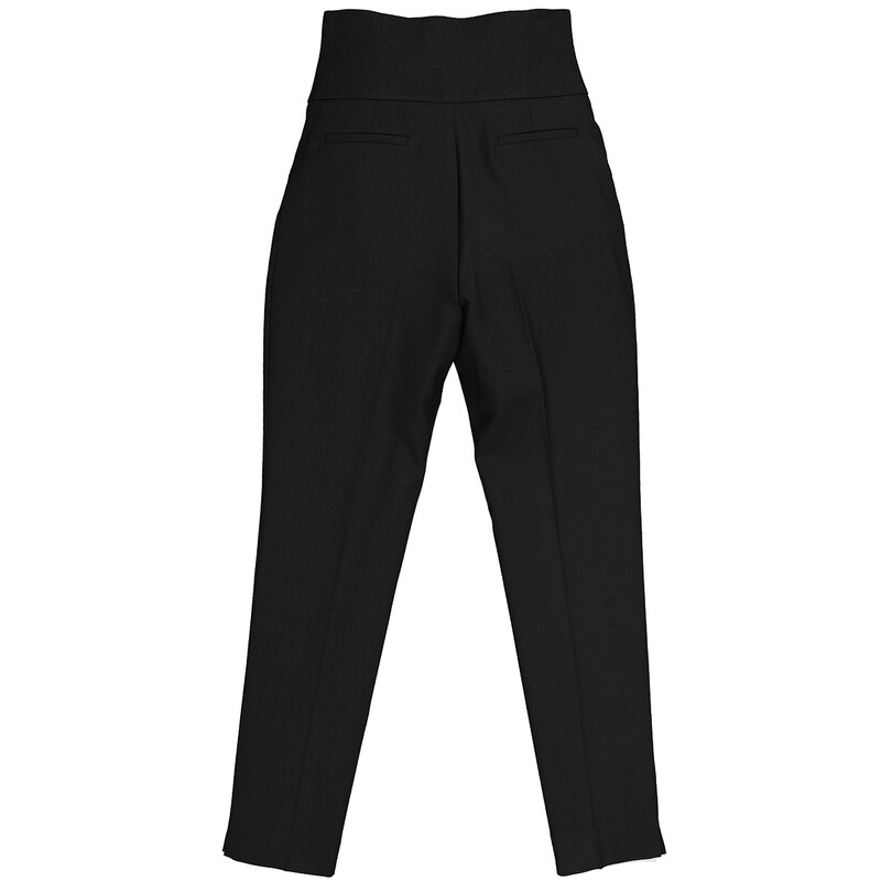 Saint Laurent High-waist Pleated-detail Trousers, Brand Size 34