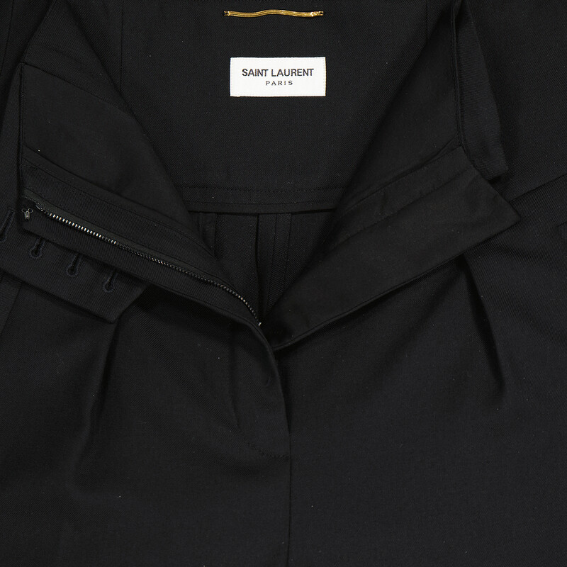 Saint Laurent High-waist Pleated-detail Trousers, Brand Size 34