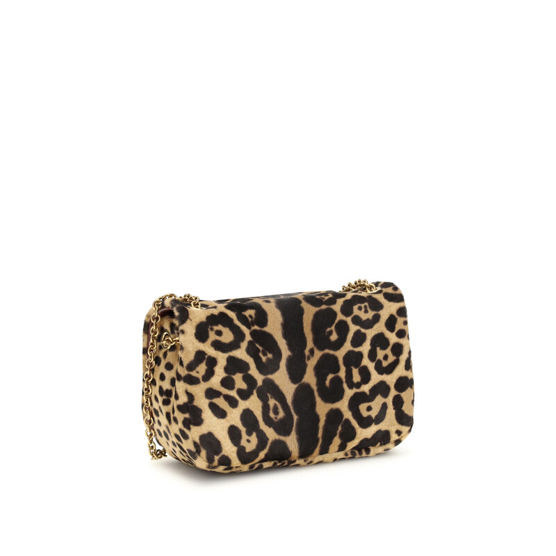 Yves Saint Laurent レオパード柄 ミニポーチ ハラコ Saint Laurent Jamie Mini Leopard Print Shoulder Bag