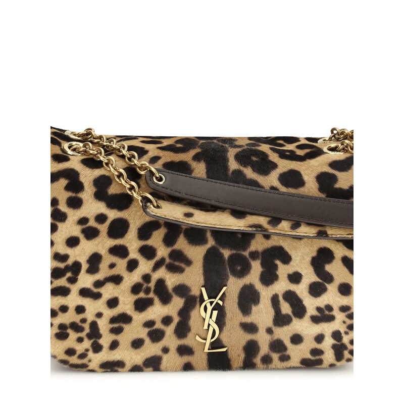 Saint Laurent Jamie Mini Leopard Print Shoulder Bag