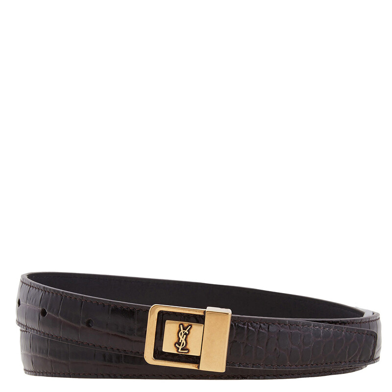 Saint Laurent La 66 Buckle Belt, Size 80 777966 AAAOZ 2053 - Jomashop